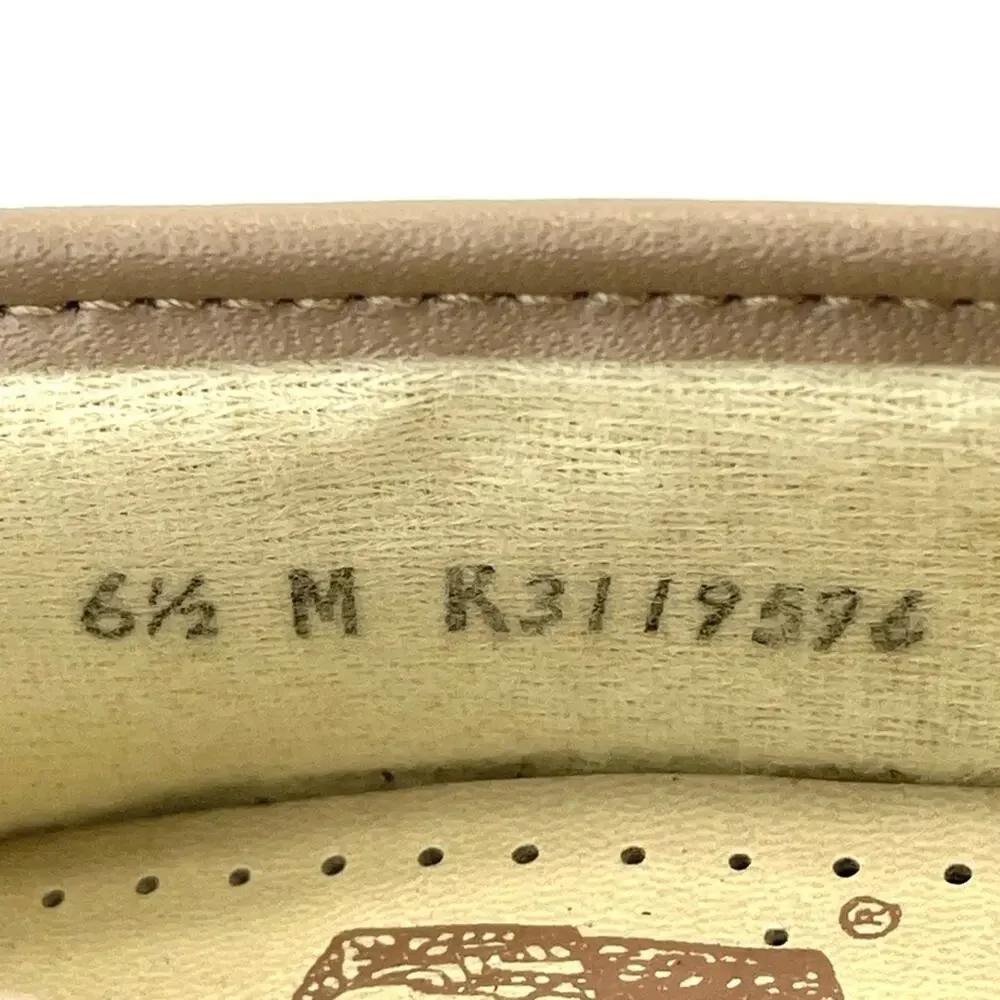 SAS Women Casual Penny Loafer Size 6.5 Tan Genuine Leather Comfort Low Wedge